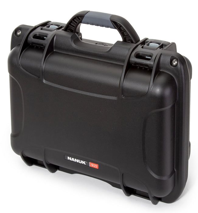 Nanuk 915-1001 915  Black Polymer with Foam Padding & Latches 13.80" L x 9.30" W x 6.20" H Interior Dimensions