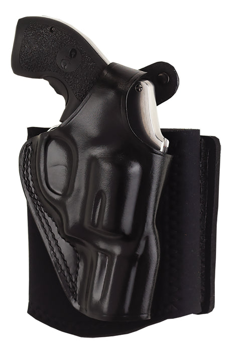 Galco AG870RB Ankle Glove  Size Fits Ankles up to 13" Black Leather Hook & Loop Fits Sig P365 Fits Sig P365XL Right Hand