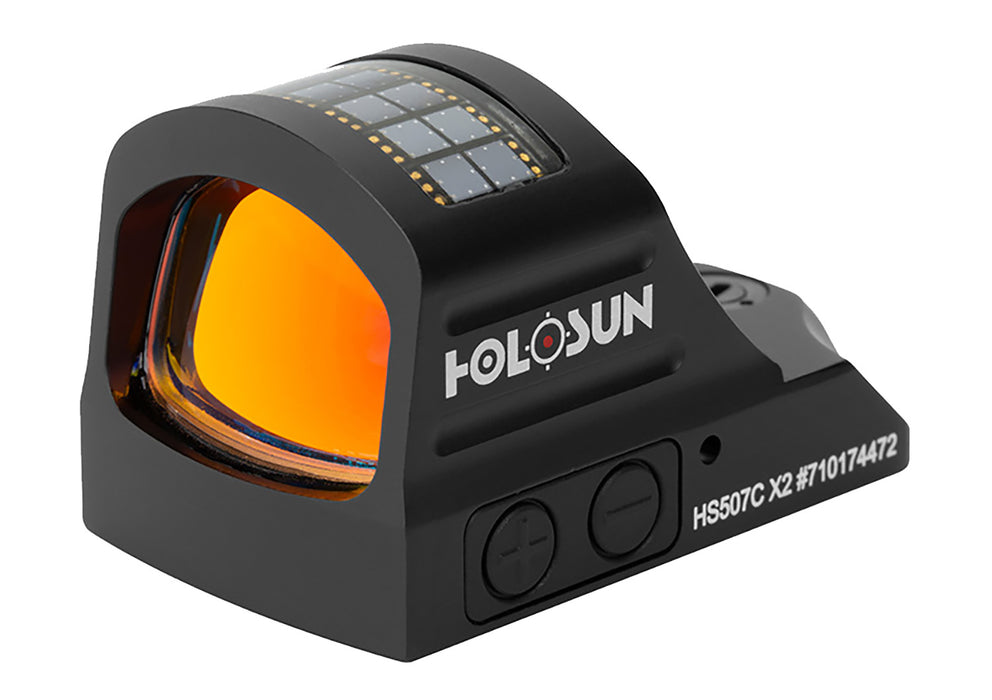 Holosun HS507CX2 HS507C X2  Black Anodized 0.63 x 0.91 2 MOA Red Dot/32 MOA Red Circle Multi Reticle