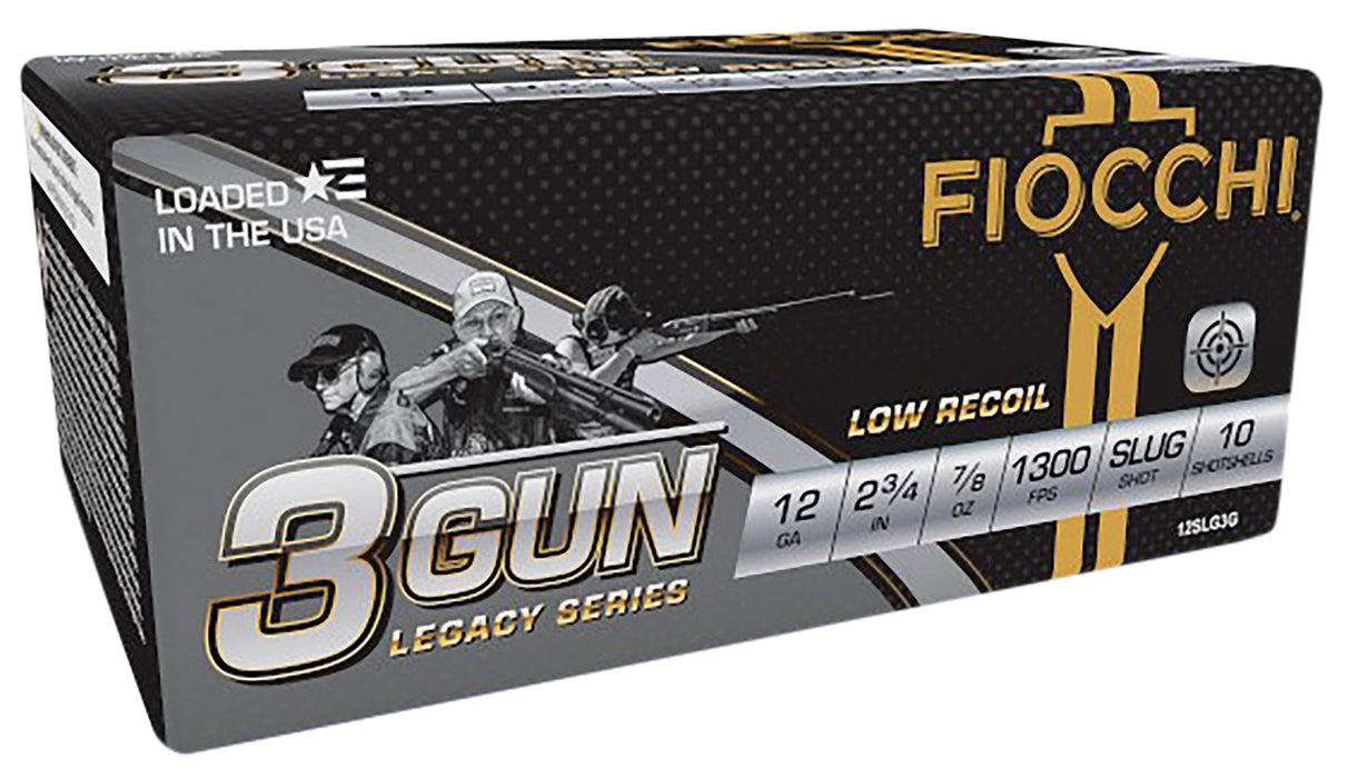 Fiocchi 12SLG3G Shooting Dynamics 3-Gun Match 12 Gauge 2.75" 7/8 oz 1300 fps Slug Shot 10 Bx/25 Cs