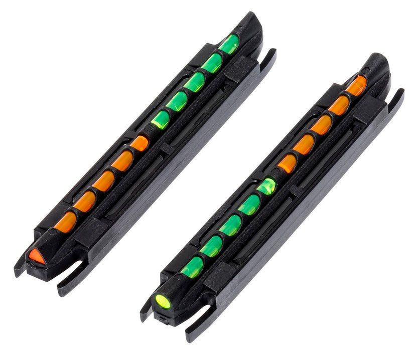 HiViz TO300 Two-In-One Magnetic Front Sight  Black | Green/Orange Fiber Optic