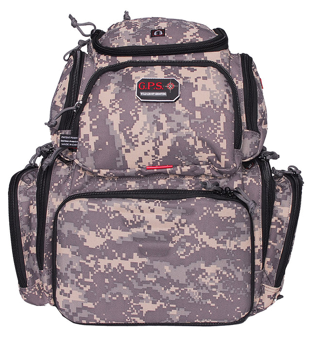 GPS Bags 1711BPDC Handgunner Backpack Fall Digital Camo Holds 4 Handguns