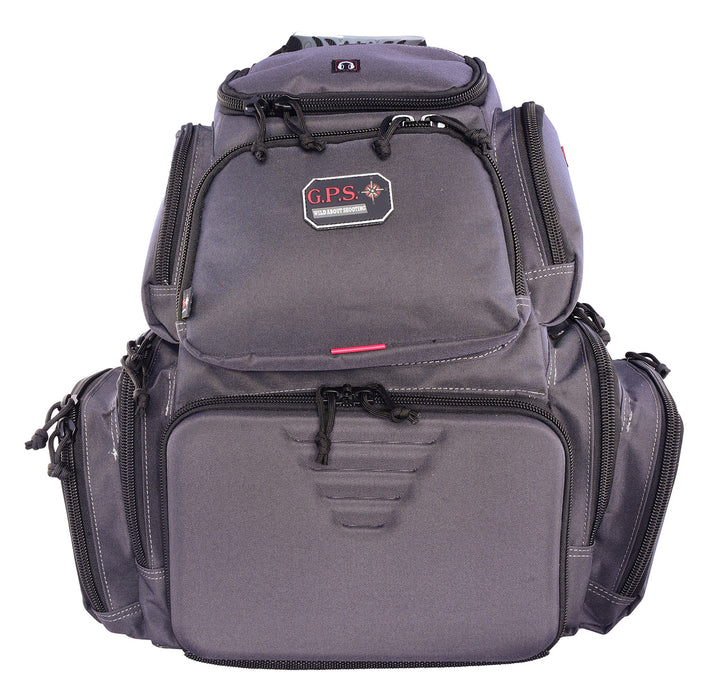 GPS Bags 1711BPG Handgunner Backpack Gray Holds 4 Handguns