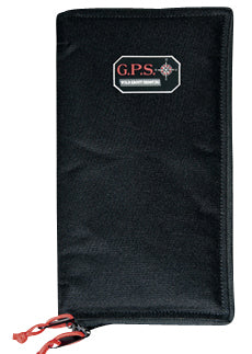 GPS Bags GPS865PS Pistol Sleeve  Medium Black Nylon with Locking Zippers & Thin Design Holds 1 Handgun