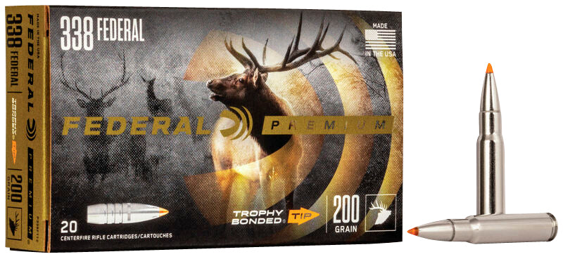 Federal PB338TT200 Trophy Bonded Tip Component Premium 338 Cal 300 gr Trophy Bonded Tip 50 Per Box/ 4 Case