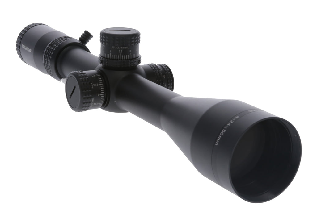 Truglo TG-8531TF TX6  3-18x 50mm Obj 30mm Tube Black Finish Illuminated Milliradian First Focal Plane