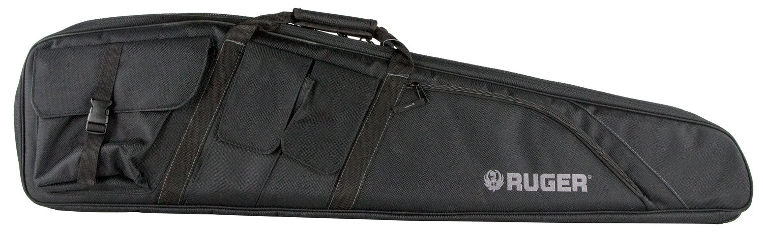 Ruger 27932 Defiance Tactical Rifle Case  42" Black Endura with Ruger Logo, Carry Handle, Knit Lining, Mag Pocket, Accessory Pockets & Lockable Zipper