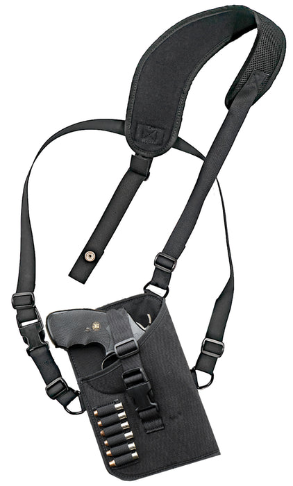 GrovTec US Inc GTHL15102R Trail Pack  Shoulder Black Nylon Harness Fits Med/Lg DA Revolver Fits 3-4" Barrel Right Hand