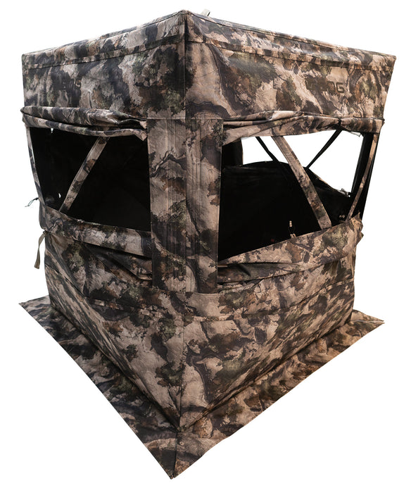 Bog-Pod 1134435 Prevail Sitting Hub Blind Mossy Oak Terra 600D Polyester