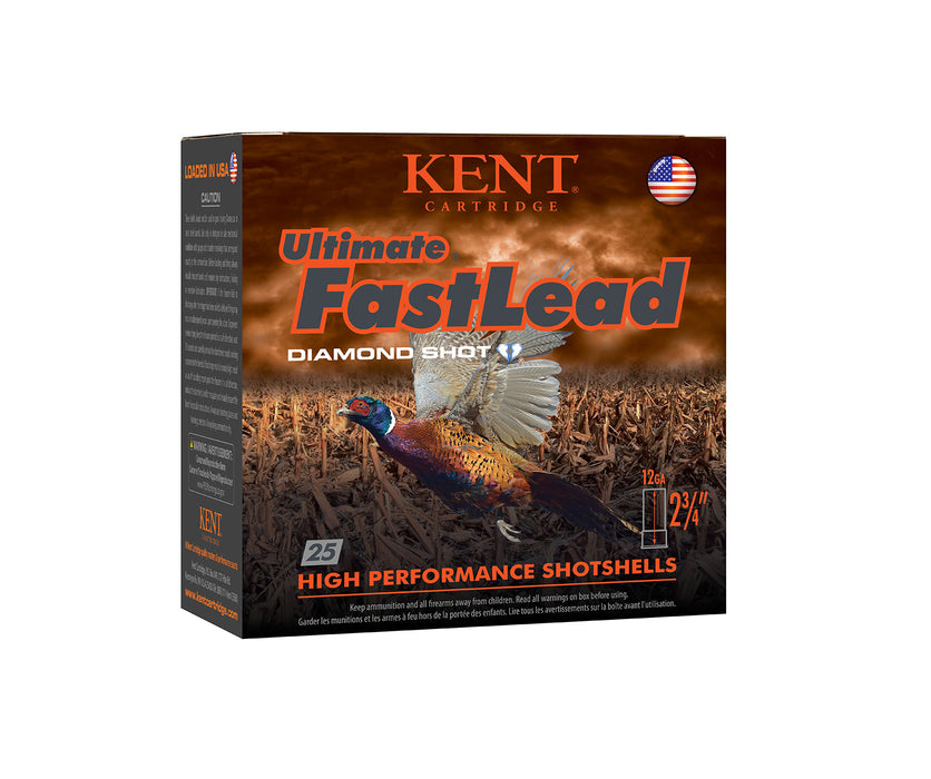 Kent Cartridge K122UFL3675 Ultimate Fast Lead 12 Gauge 2.75" 1 1/4 oz 7.5 Shot 25 Bx/ 10 Cs