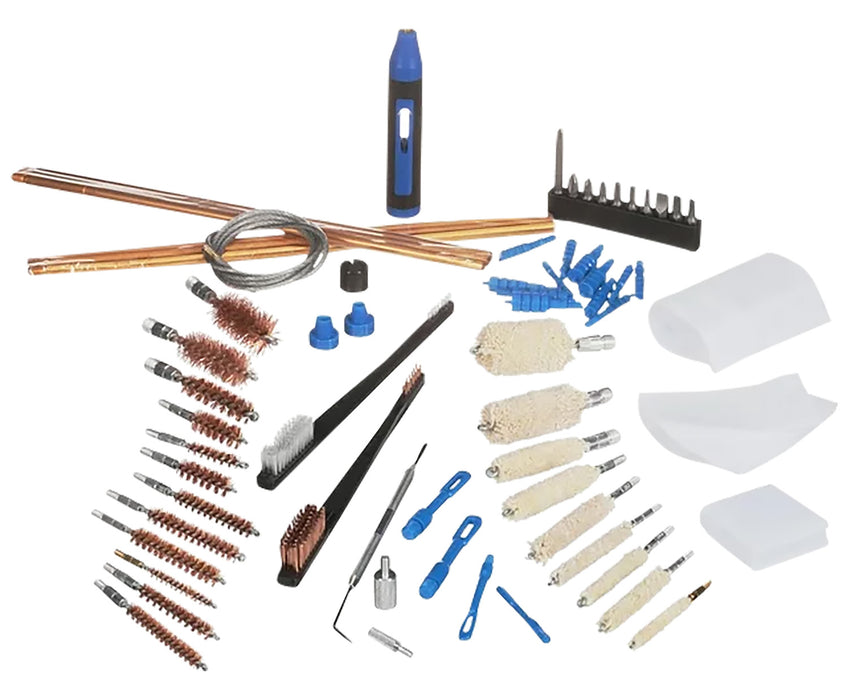 DAC 38296 Super Deluxe Universal Gun Cleaning Kit Multi-Caliber/62 Pieces Silver