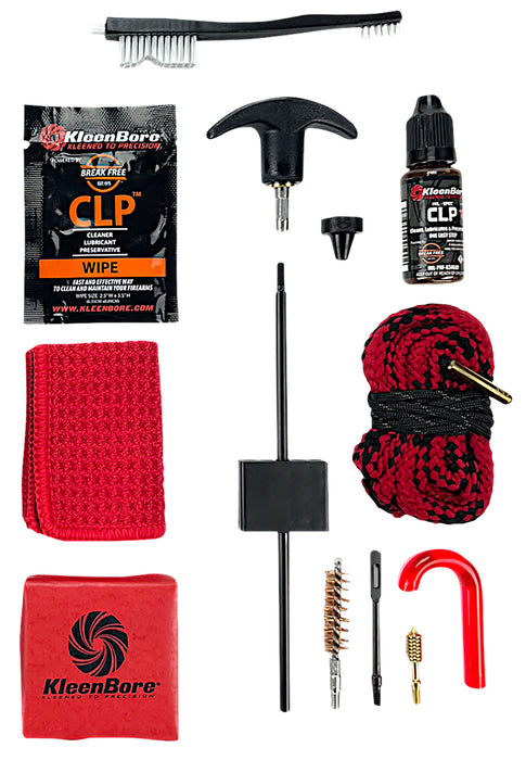 KleenBore KDS-556 Dual Kleen Rod & Pull Through Rope Cleaner .223/ 5.56mm Rifle 30" Steel Nylon Bristles Phosphor Bronze Bristles