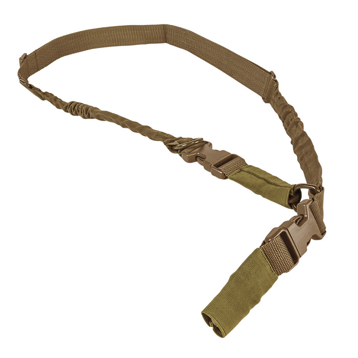 NcStar AARS21PT VISM Sling 1.25" 55"-72" Adjustable Bungee Tan Nylon Strap w/Elastic Shock-Cord  2or1 Point Sling