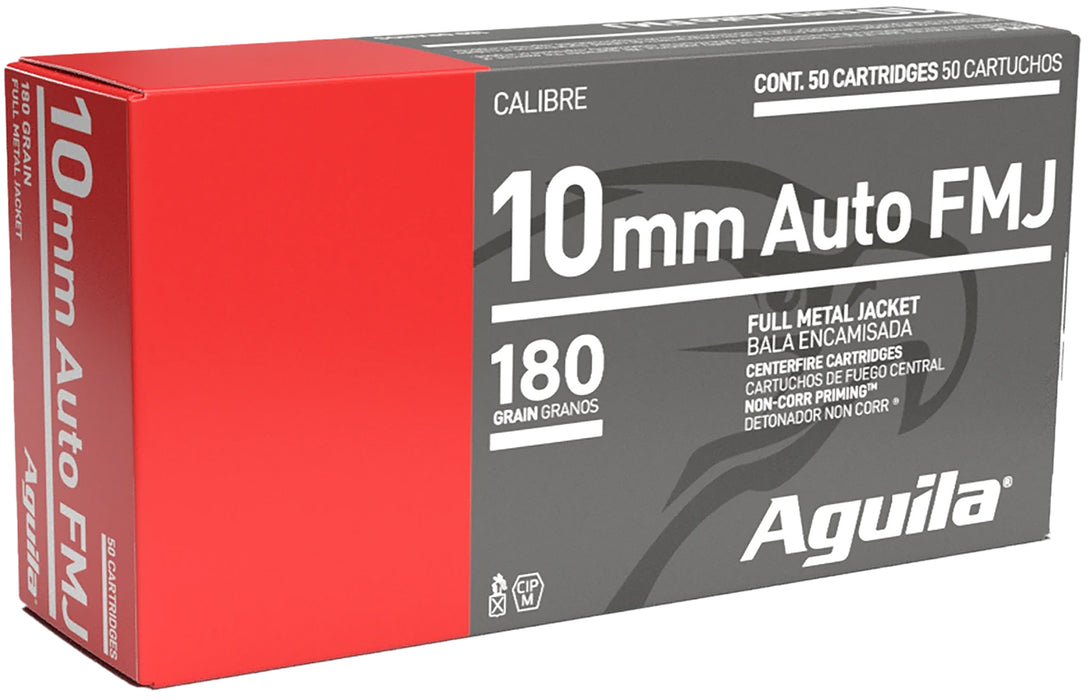 Aguila 1E102110   10mm Auto 180gr Full Metal Jacket 50 Per Box/20 Case