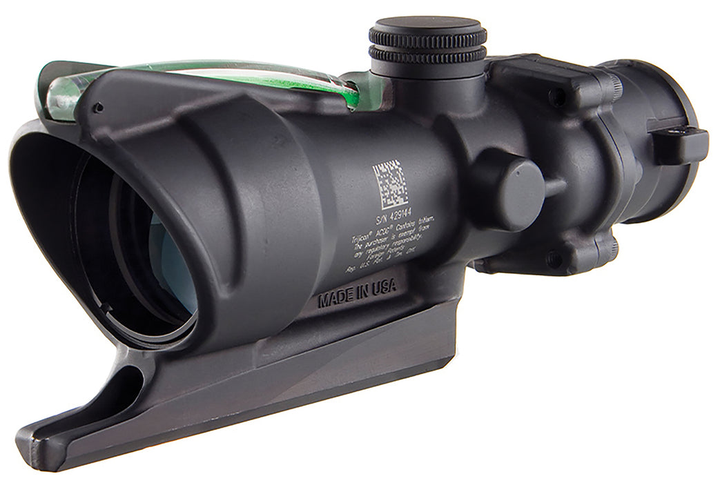 Trijicon 100212 ACOG  4x 32mm Obj 36.80 ft @ 100 yds FOV Matte Black Finish Dual Illuminated Green Donut 22/556 BDC