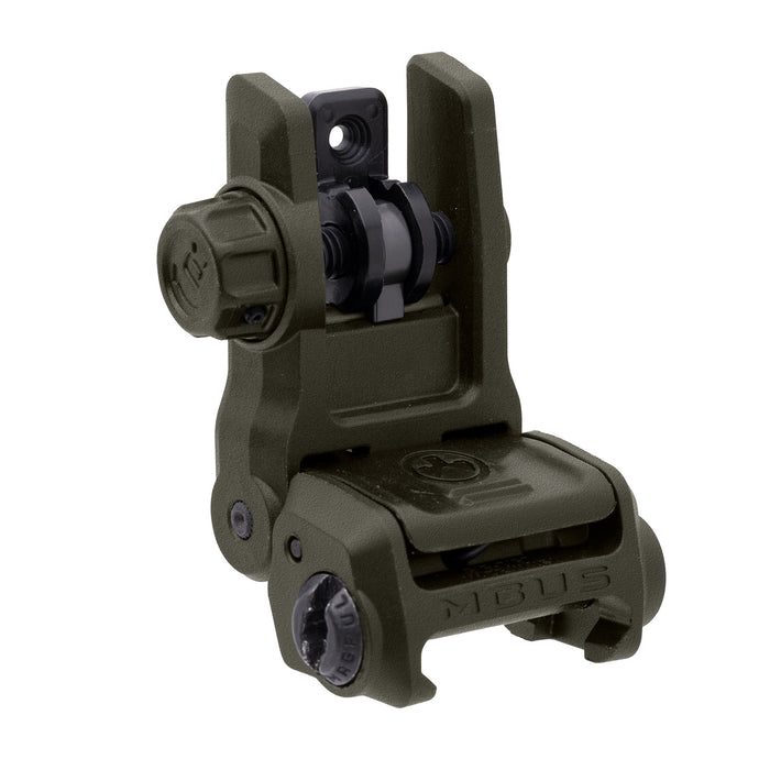 Magpul MAG1167-ODG MBUS 3 Sight Rear  Olive Drab Green Flip Up for AR-10/AR-15/M4/M16/M110/SR-25