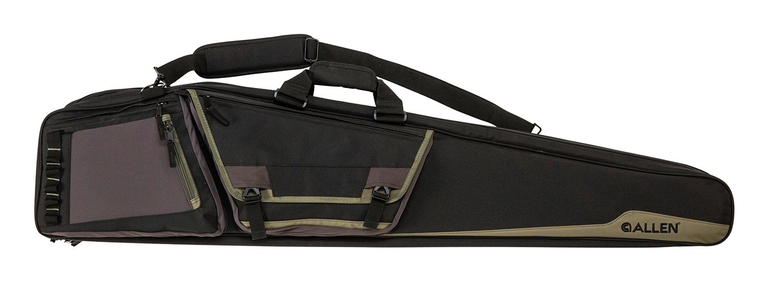 Allen 90650 Rocky Double Rifle Case 50" Black Endura w/Tan Trim, Daisy Chain Loops, Lockable Zippers, Adjustable/Removeable Padded Shoulder Strap Holds 2 Rifles