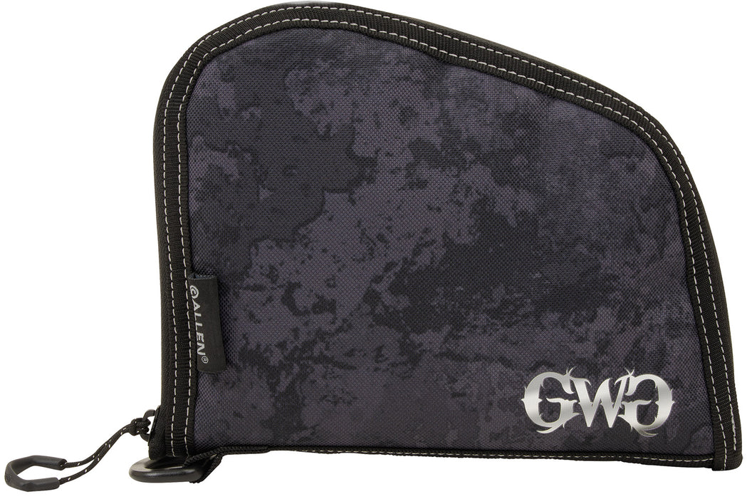 Girls With Guns 9078 Midnight Handgun Case 8" Black/Shade Blackout Camo, Locking Zipper