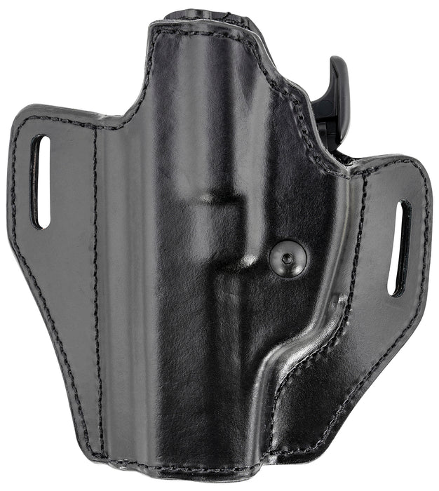 Bianchi 56832 Allusion Assent Pro-Fit OWB Size 18 Black Leather Belt Slide Fits S&W M&P Fits CZ 75 Fits FN FNS Left Hand