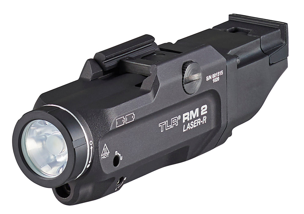 Streamlight 69448 TLR RM 2 Laser Rail Mounted Tactical Lighting System  Black 1,000 Lumens White LED/Red Laser