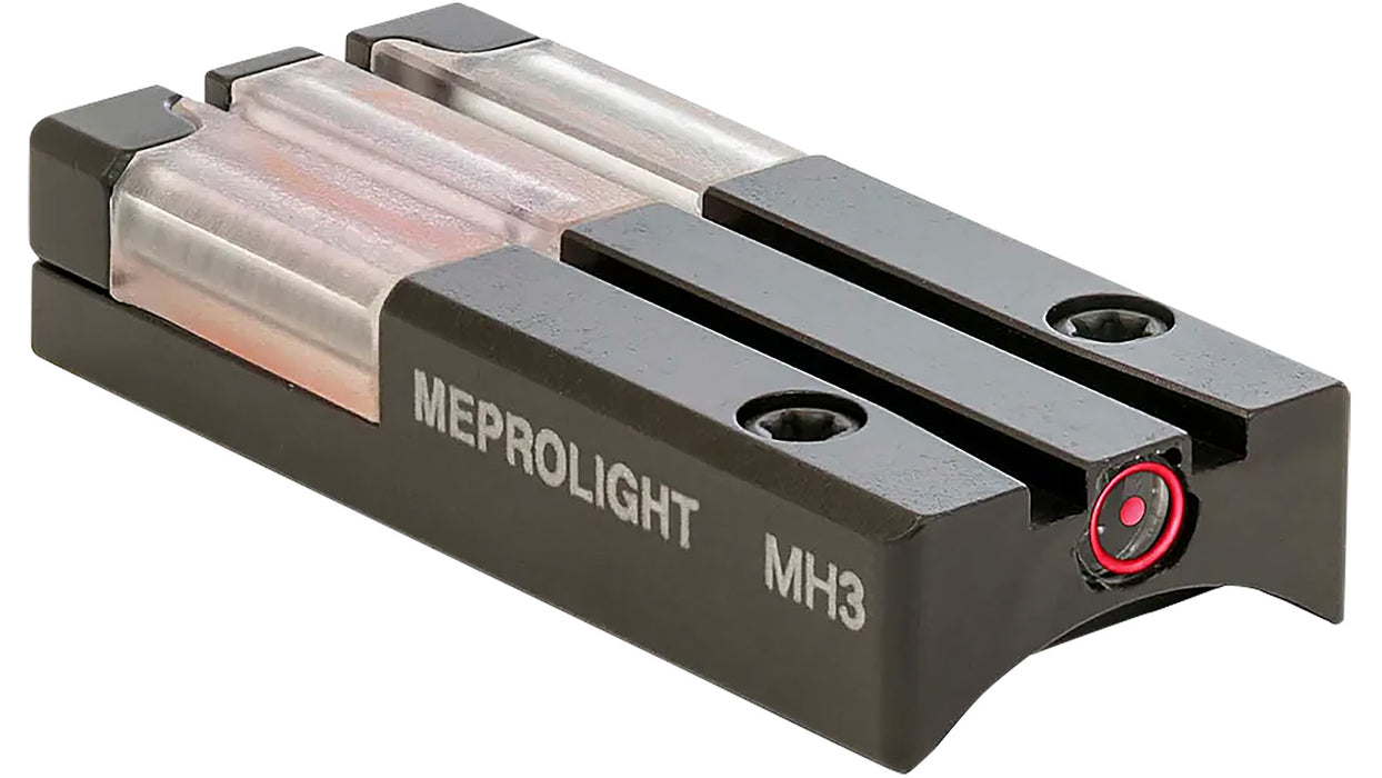 Meprolight USA 631153108 FT Bullseye Rear Sight  Black | Green Tritium/Fiber Optic