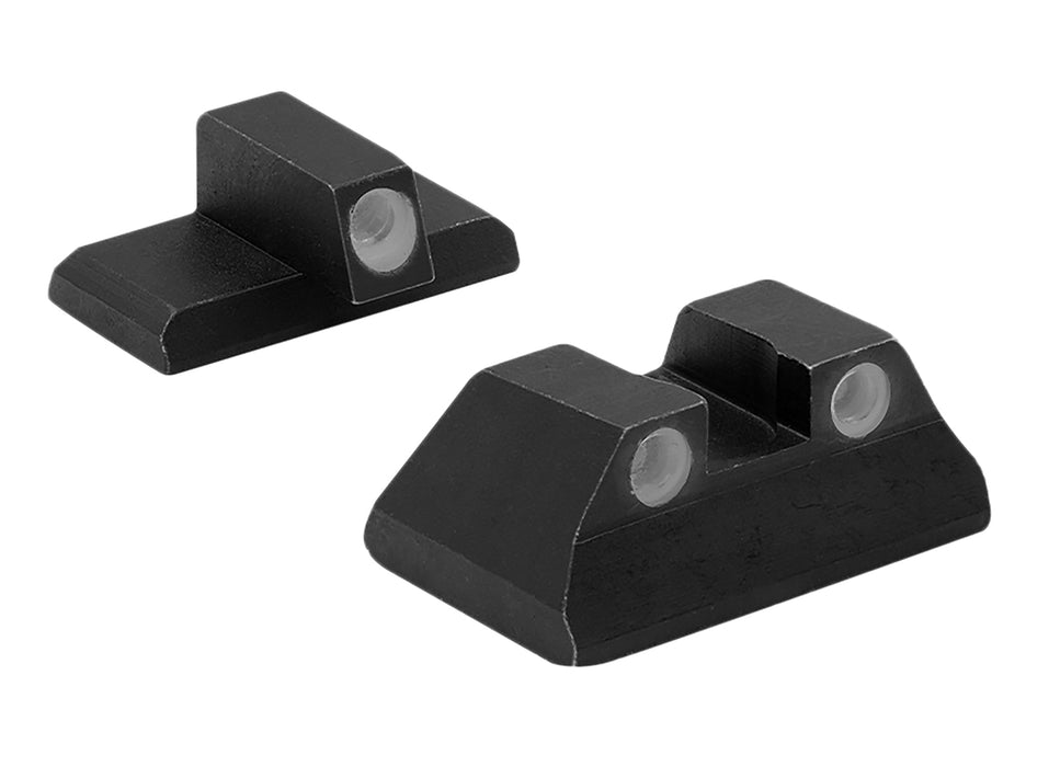 Meprolight USA 115193101 Tru-Dot  Green Tritium White Outline Front Sight-Green Tritium White Outline Rear Sight H&K P2000/P2000 SK