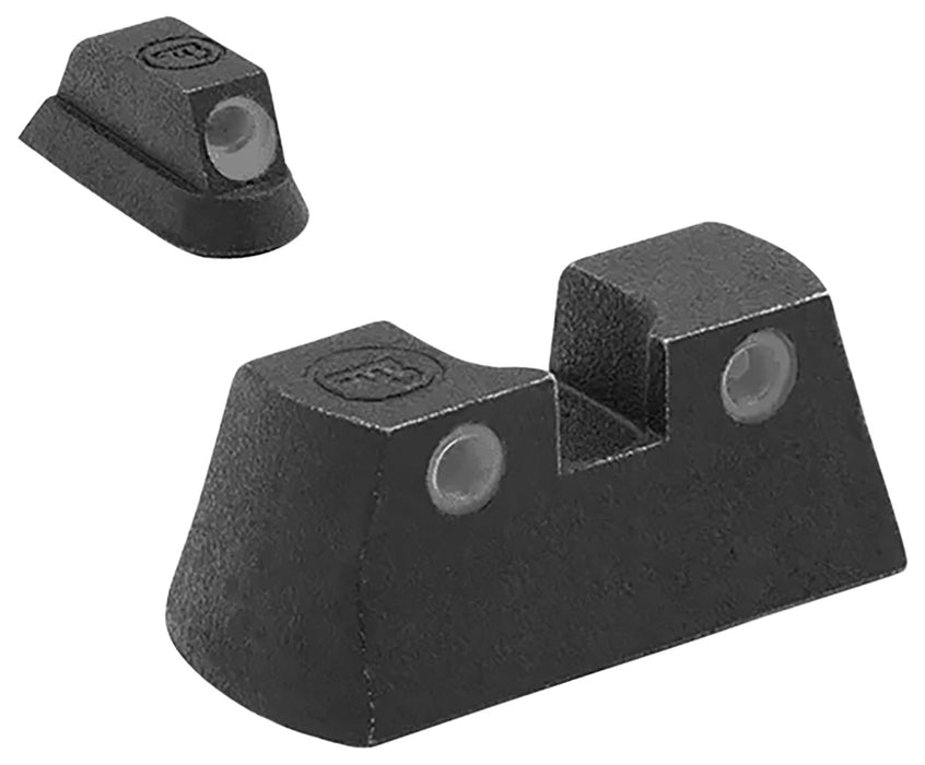 Meprolight USA 177753101 Tru-Dot  Black | Green Tritium Front Sight Green Tritium Rear Sight Set