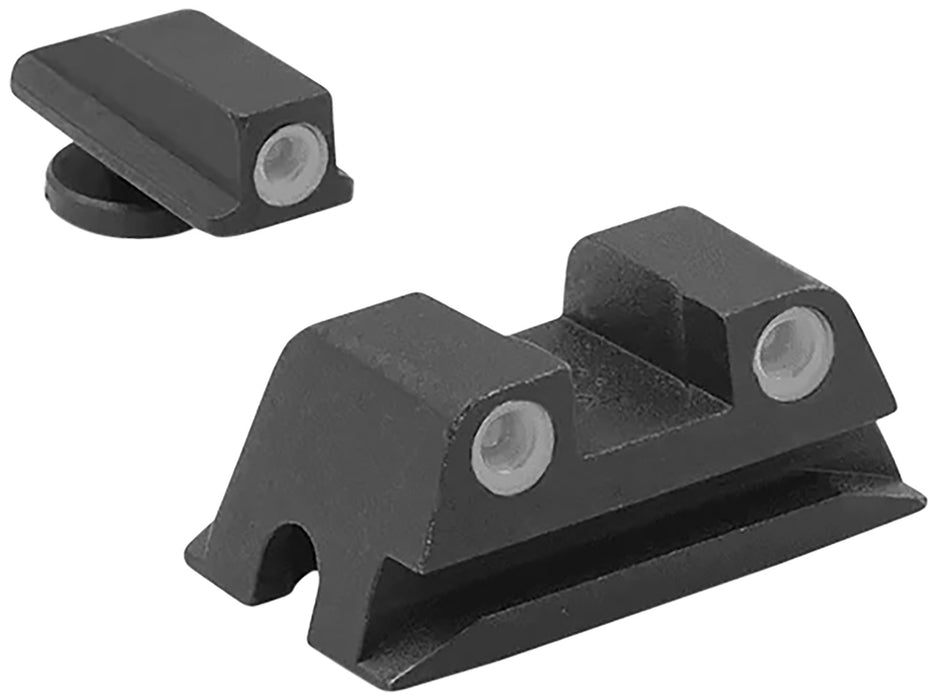 Meprolight USA 177763101 Tru-Dot  Black | Green Tritium Front Sight Green Tritium Rear Sight Set