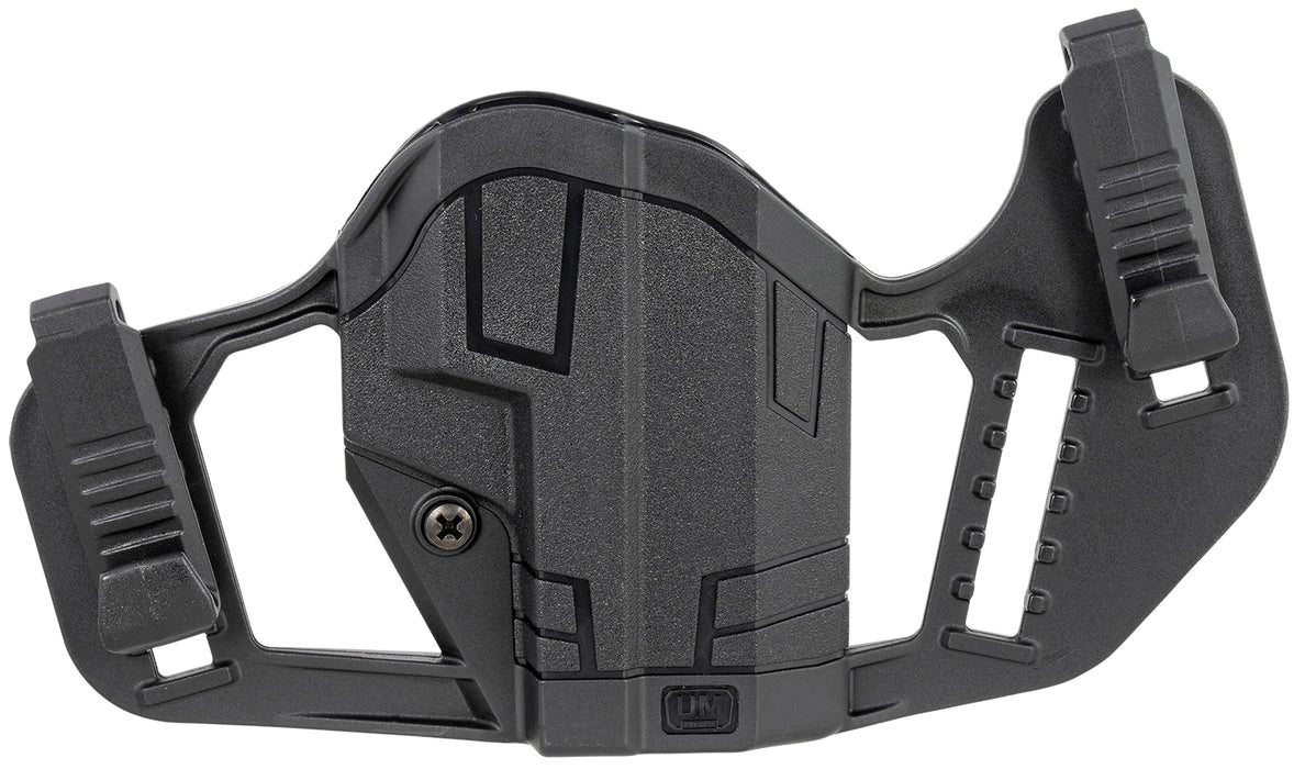 Uncle Mike's 79077 Apparition  IWB/OWB Belt Clip Mount Compatible w/Glock 43/43X/Springfield Hellcat Black Polymer Ambidextrous