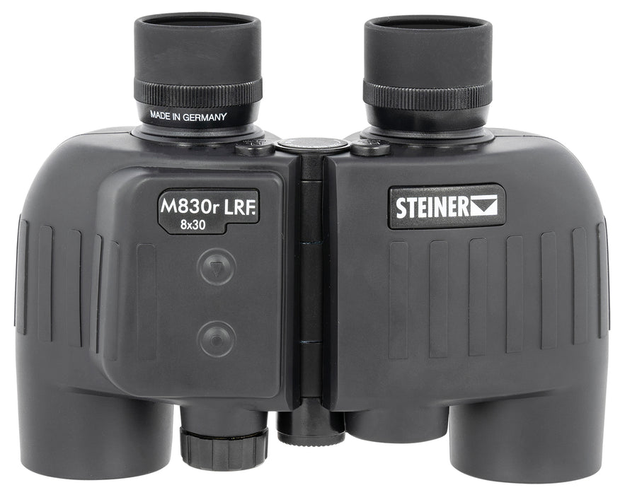 Steiner 2680 M830r Laser Rangefinder 8x 30mm Mil Radian Ranging Reticle, Floating Prism Auto Focus, Black Makrolon w/Rubber Armor