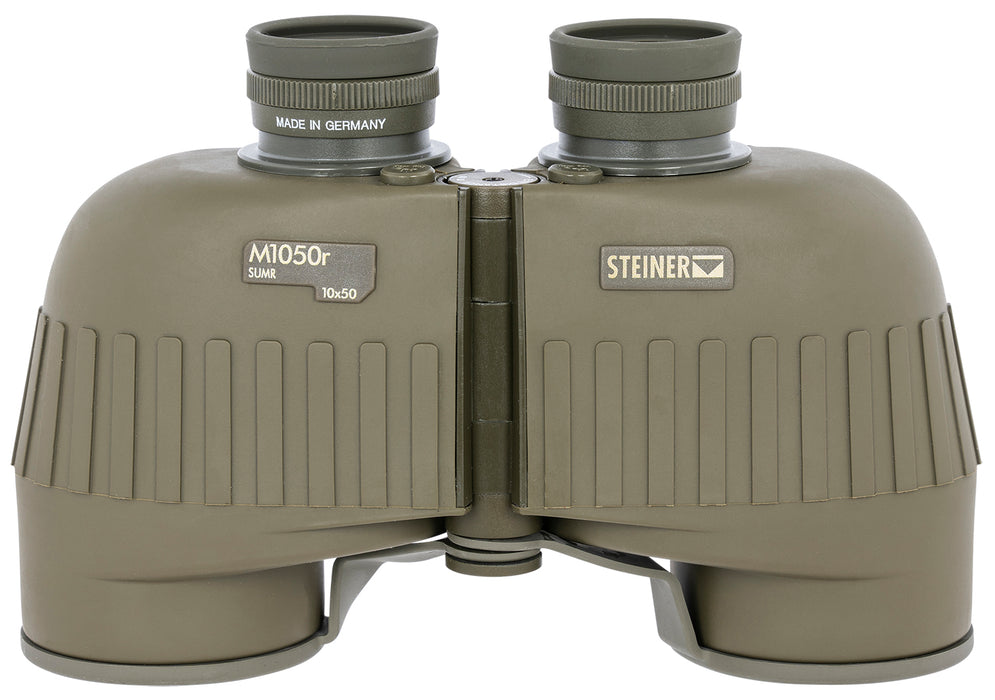 Steiner 2663 M1050 Laser Protection Filter 10x50mm SUMR Military Ranging Reticle Floating Prism Sports-Auto Focus, OD Green Makrolon w/Rubber Armor