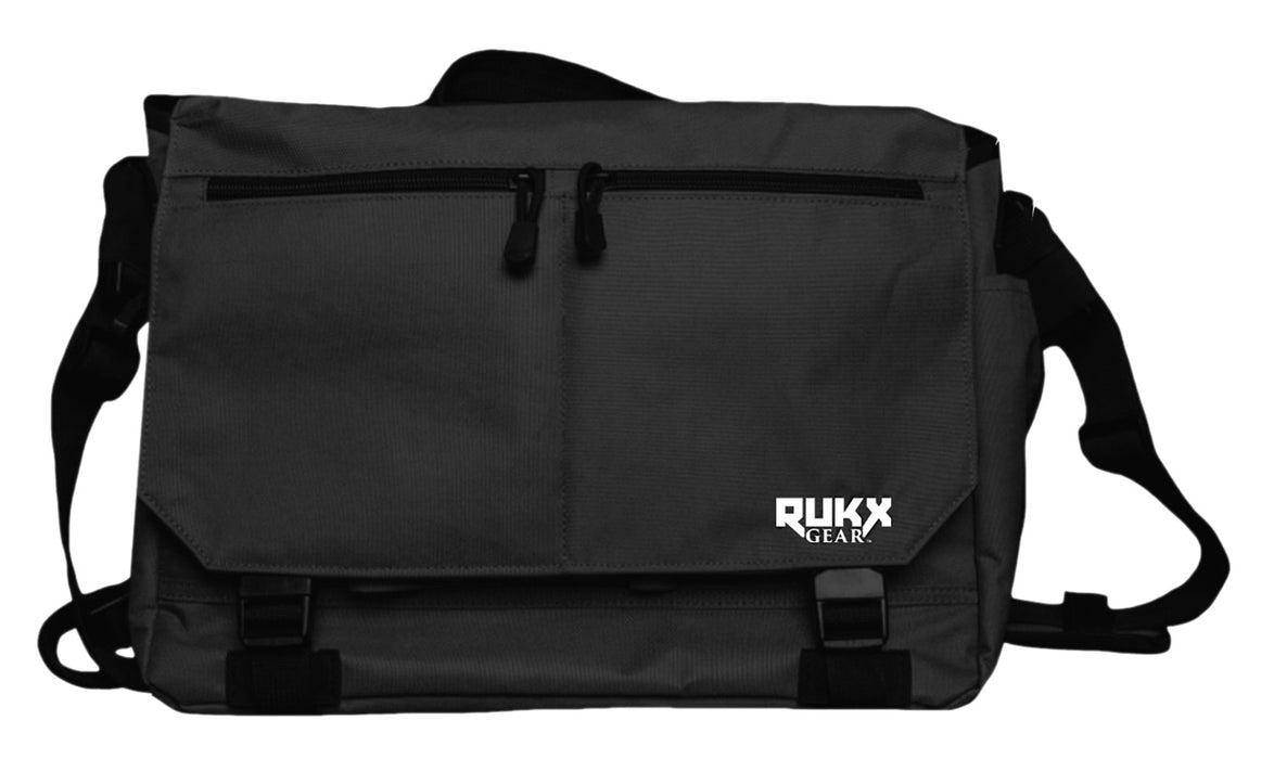 Rukx Gear ATICTBBB Discrete Carry Business Bag Black with Hidden Pistol Compartment, 16" Laptop Sleeve, 9 Interior Pockets, 3 Exterior Pockets & Mil-Spec Buckles 15" W x 11" H Interior Dimensions