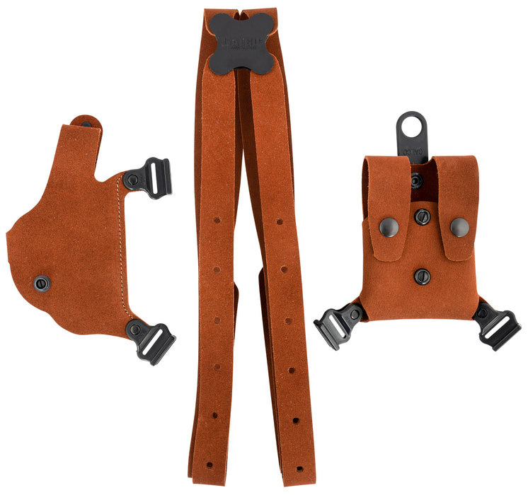 Galco CL2212 Classic Lite 2.0 Shoulder System Size Fits Chest Up To 56" Natural Leather Fits 1911 Fits Bersa Thunder Right Hand