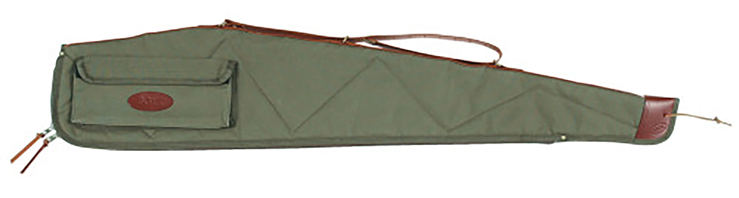 Boyt Harness OGC4P4809 Signature Rifle Case 48" Waxed OD Green Canvas w/ Accessory Pocket & Harness Leather  for Scoped Rifle