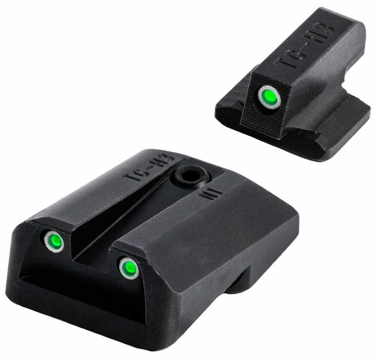 TruGlo TGTG231N3 Tritium  Black | Green Tritium Front Sight Green Tritium Rear Sight