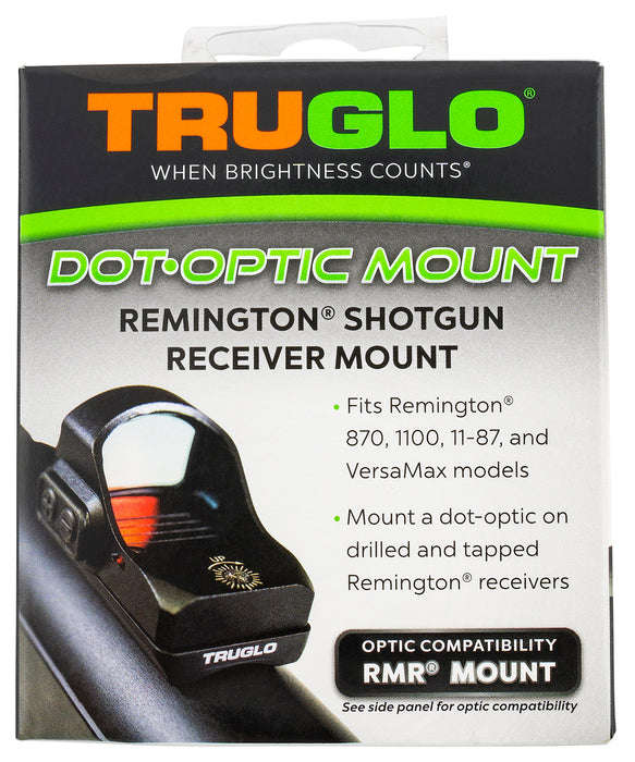 TruGlo TGTG8955R2 Shotgun Receiver Mount  Black Remington Trijicon RMR