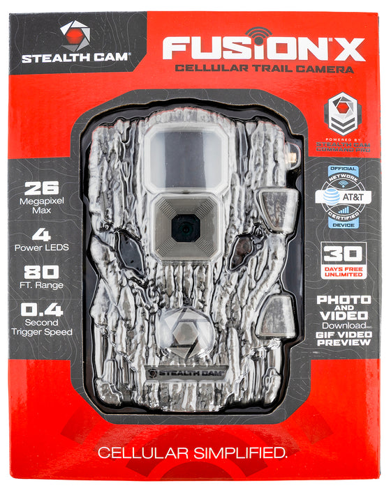 Stealth Cam STCFATWX Fusion X  Camo Up to 32GB SD Card Memory Features Integrated Python Provision Lock Latch