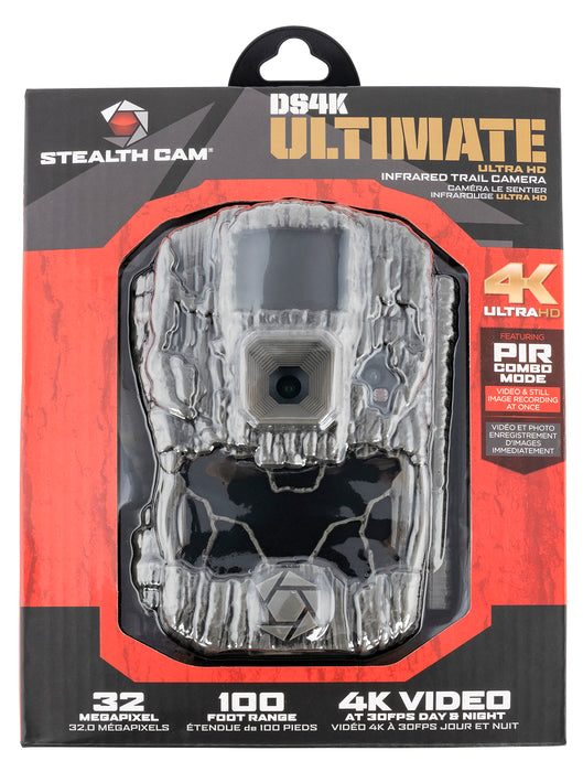 Stealth Cam STCDS4KU 4K Camera DSK4 Ultimate Camo No Glow IR Flash Up to 128GB SD Card Memory Features Integrated Python Provision Lock Latch