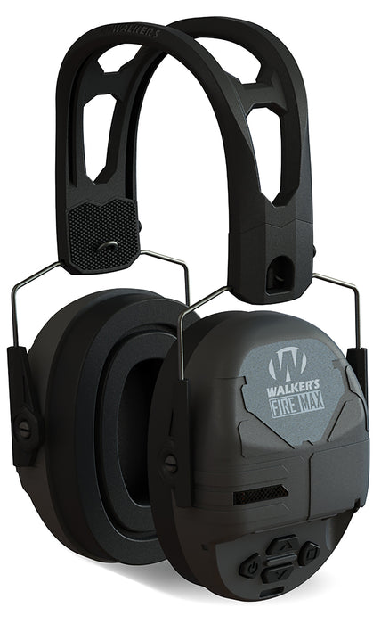 Walker's GWPDFM Firemax Digital Muff Over the Head Polymer Black Ear Cups with Black Tacti-Grip Headband