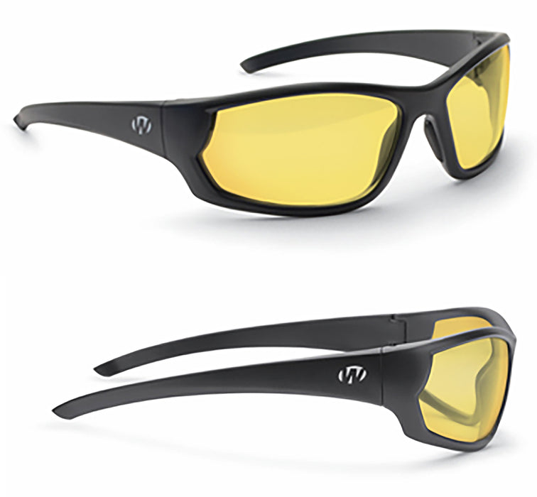 Walker's GWPIKNFF4AMB Ballistic Eyewear IKON Vector Adult Amber Lens Matte Black Frame