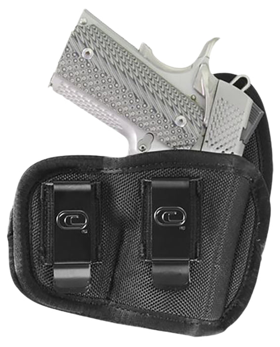 Crossfire Shooting Gear CRFCYCLSA1S2R The Cyclone  IWB/OWB Size 02 Black Foam Laminate Belt Clip Fits Subcompact 2-2.50" Barrel Right Hand