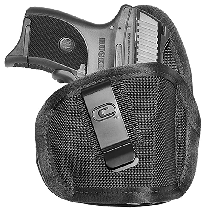 Crossfire Shooting Gear CRFTPSTLSRSA1S2R The Tempest Laser IWB Size 02 Black Ballistic Nylon Belt Clip Fits Subcompact 2-2.50" Barrel Right Hand