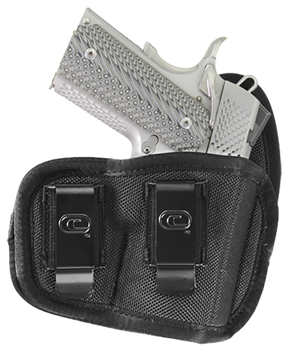 Crossfire Shooting Gear CRFVIGRSA1S2R The Vigor  IWB Size 02 Black Ballistic Nylon Double Belt Clip Fits Subcompact Fits 2-2.50" Barrel Right Hand