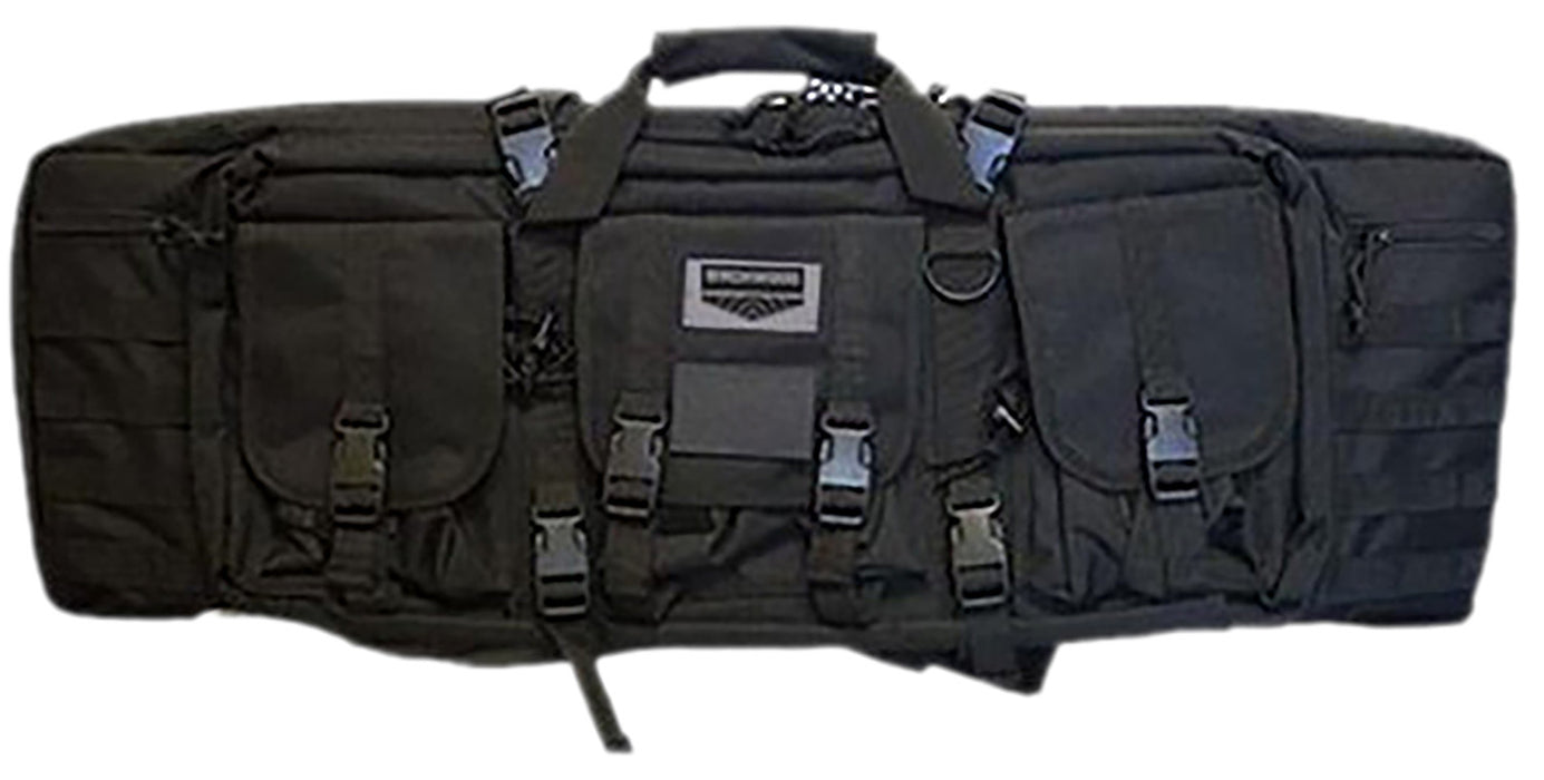 Birchwood Casey RBG36 Single Gun Case  36" Black 600D Polyester w/ Padded Straps/3 Large Storage Pockets & Dual Zippered Storage