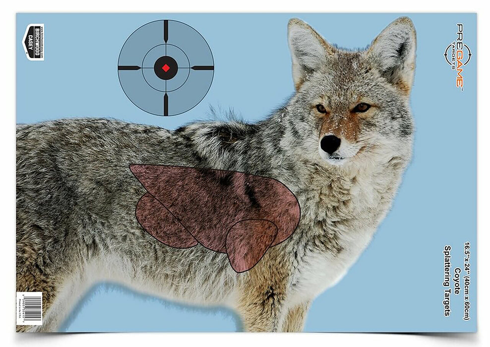 Birchwood Casey 35405 Pregame  Coyote Paper Hanging Rifle 16.50" x 24" Impact Enhancement Yes 3 Per Pkg