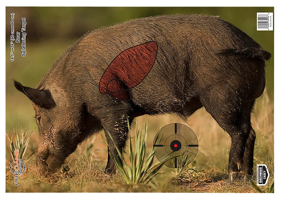 Birchwood Casey 35408 Pregame  Boar Paper Target 16.50" x 24" 3 Per Pkg