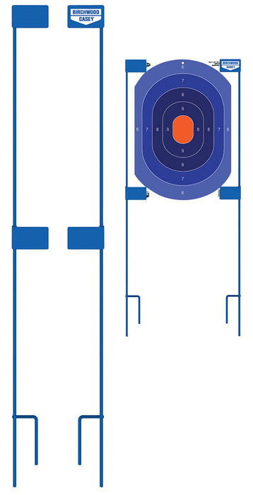 Birchwood Casey 49013 Adjustable Target Stakes  36" Stand Blue Steel Target 36" 2