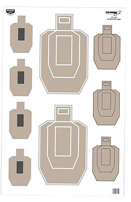 Birchwood Casey 37072 EZE-Scorer  IPSC Paper Target 23" x 35" 100 Per Pkg