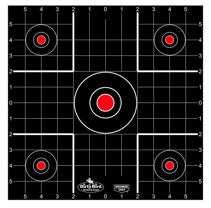 Birchwood Casey 35270 Dirty Bird  Bullseye Tagboard Target 12" 100 Per Pkg