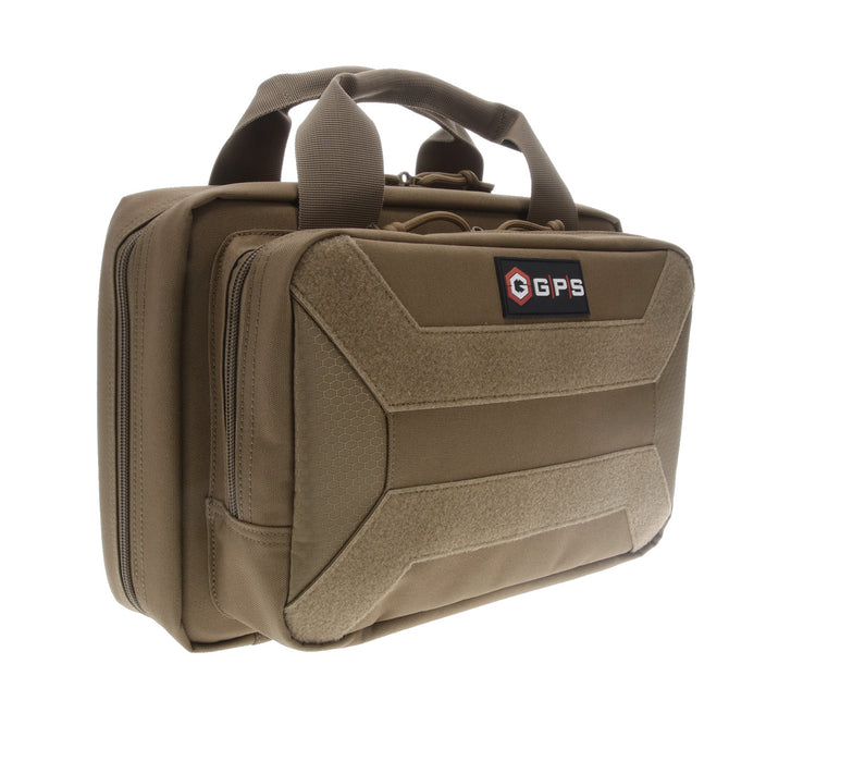 GPS Bags PC15FDE Pistol Case  Flat Dark Earth 600D Polyester Holds 1 Handgun